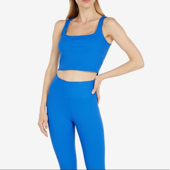 Year of ours blue ribbed crop top - Picture 4 of 9